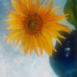 Glezna "Saulespuķe vāzē"